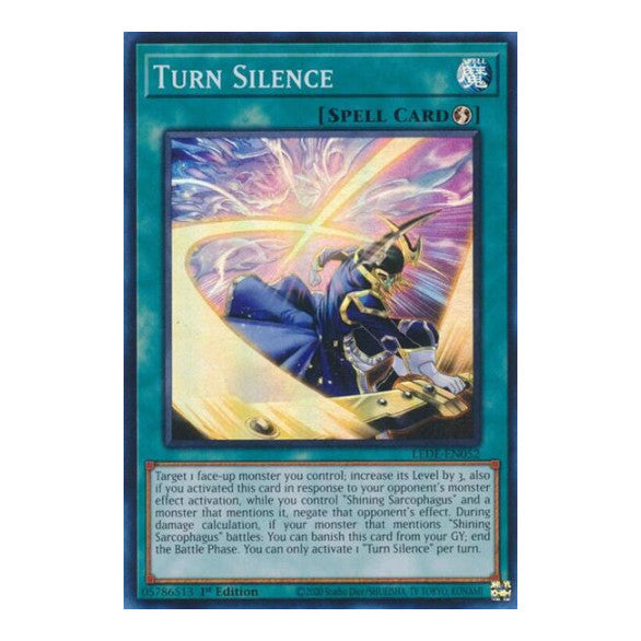 Turn Silence (LEDE) #LEDE-EN052 Super Rare (1st Edition Near Mint) Legacy of Destruction YuGiOh: 2024