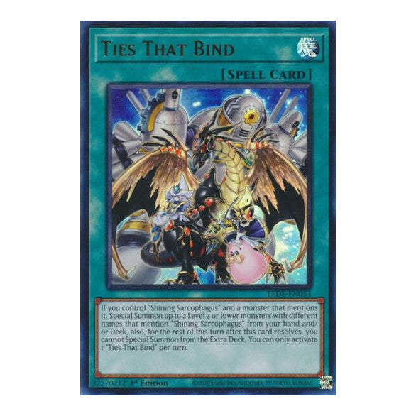Ties That Bind (LEDE) #LEDE-EN053 Ultra Rare (1st Edition Near Mint) Legacy of Destruction YuGiOh: 2024