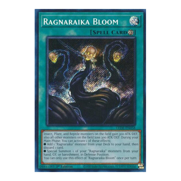 Ragnaraika Bloom (LEDE) #LEDE-EN058 Secret Rare (1st Edition Near Mint) Legacy of Destruction YuGiOh: 2024