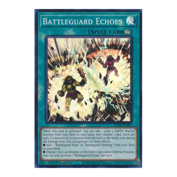 Battleguard Echoes (LEDE) #LEDE-EN082 Super Rare (1st Edition Near Mint) Legacy of Destruction YuGiOh: 2024