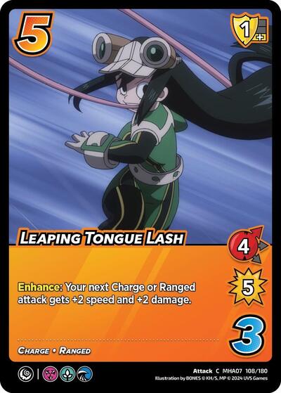 Leaping Tongue Lash (MHA7) #108/180 Common (Lightly Played) UniVersus: My Hero Academia: Girl Power UniVersus: 2024