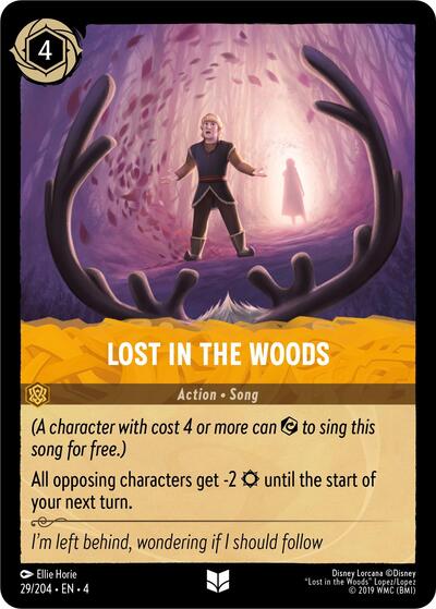 Lost in the Woods (4) #29/204 Uncommon (Near Mint) Ursula's Return Disney Lorcana: 2024