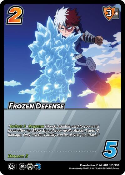 Frozen Defense (MHA7) #165/180 Common (Near Mint) UniVersus: My Hero Academia: Girl Power UniVersus: 2024