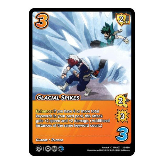 Glacial Spikes (MHA7) #132/180 Common (Lightly Played) UniVersus: My Hero Academia: Girl Power UniVersus: 2024