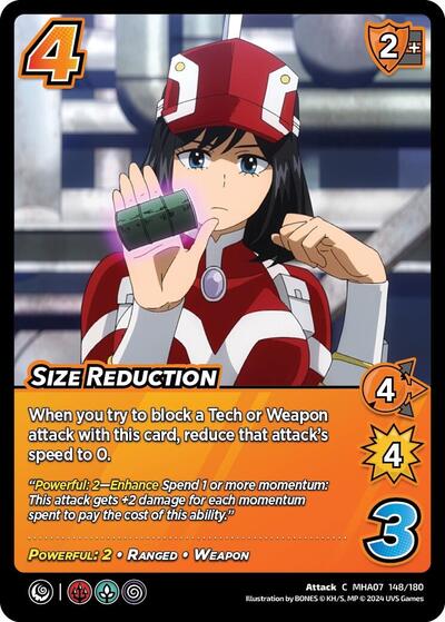 Size Reduction (MHA7) #148/180 Common (Lightly Played) UniVersus: My Hero Academia: Girl Power UniVersus: 2024