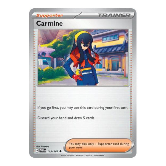 Carmine 145 167 (TWM) #145/167 Uncommon (Near Mint) SV06: Twilight Masquerade Pokemon: 2024