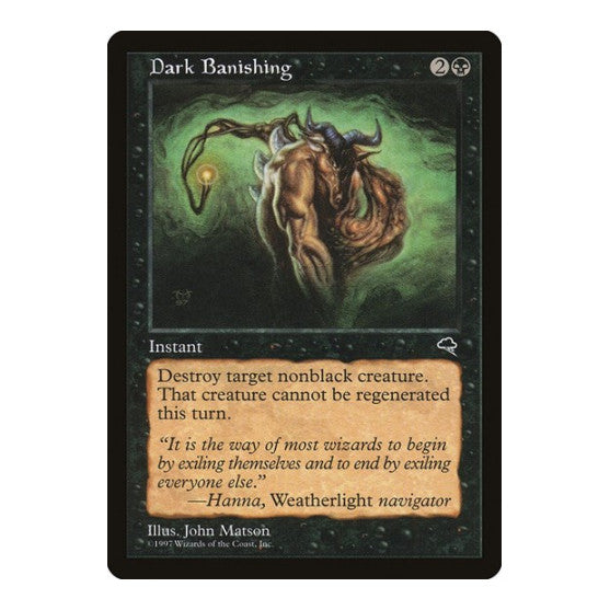 Dark Banishing (TMP) #117 Common (Damaged) Tempest Magic: The Gathering: 1997