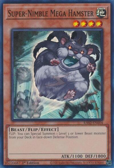 Super Nimble Mega Hamster (RA02) #RA02-EN004 Super Rare (1st Edition Near Mint) 25th Anniversary Rarity Collection II YuGiOh: 2024