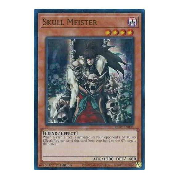 Skull Meister (UR) (RA02) #RA02-EN005 Ultra Rare (1st Edition Near Mint) 25th Anniversary Rarity Collection II YuGiOh: 2024