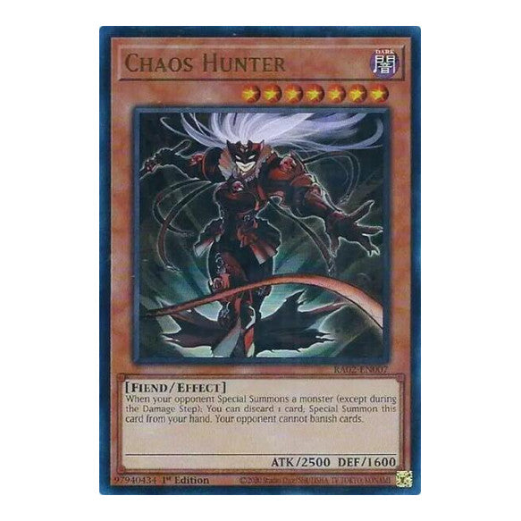 Chaos Hunter UR (RA02) #RA02-EN007 Ultra Rare (1st Edition Near Mint) 25th Anniversary Rarity Collection II YuGiOh: 2024