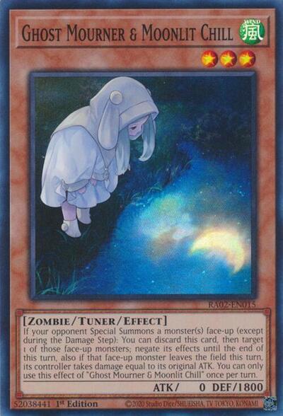Ghost Mourner and Moonlit Chill Alternate Art (RA02) #RA02-EN015 Super Rare (1st Edition Near Mint) 25th Anniversary Rarity Collection II YuGiOh: 2024