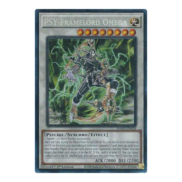 PSY-Framelord Omega (PCR) (RA02) #RA02-EN028 Prismatic Collector's Rare (1st Edition Near Mint) 25th Anniversary Rarity Collection II YuGiOh: 2024