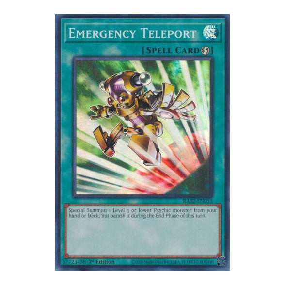 Emergency Teleport (RA02) #RA02-EN053 Super Rare (1st Edition Near Mint) 25th Anniversary Rarity Collection II YuGiOh: 2024