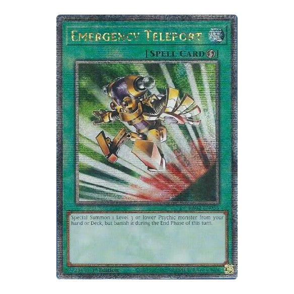 Emergency Teleport (Quarter Century Secret Rare) (RA02) #RA02-EN053 Quarter Century Secret Rare 25th Anniversary Rarity Collection II YuGiOh: 2024