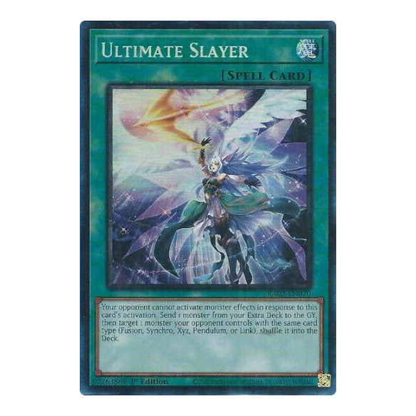 Ultimate Slayer (PCR) (RA02) #RA02-EN070 Prismatic Collector's Rare (1st Edition Near Mint) 25th Anniversary Rarity Collection II YuGiOh: 2024