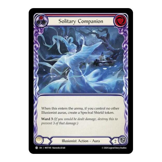 Solitary Companion (Red) (MST) #MST149 Common (Lightly Played) Part the Mistveil Flesh and Blood TCG: 2024