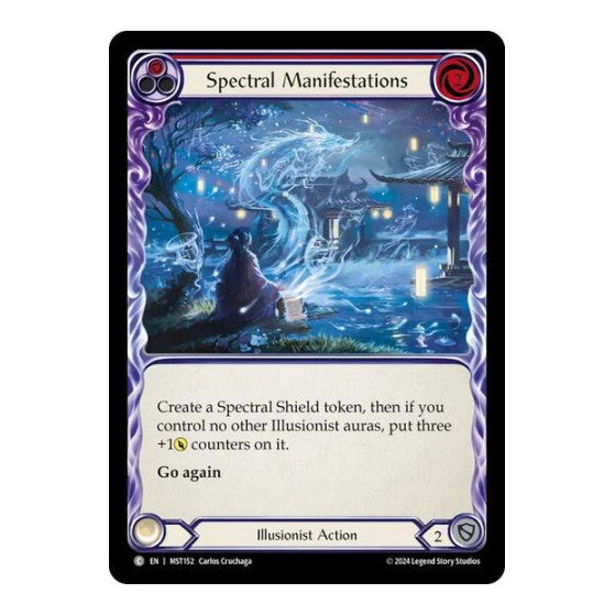 Spectral Manifestations (Red) (MST) #MST152 Common (Lightly Played) Part the Mistveil Flesh and Blood TCG: 2024