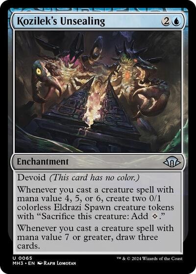 Kozileks Unsealing (MH3) #65 Uncommon (Lightly Played) Modern Horizons 3 Magic: The Gathering: 2024