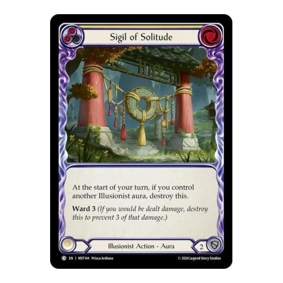 Sigil of Solitude (Yellow) (MST) #MST144 Common (Lightly Played) Part the Mistveil Flesh and Blood TCG: 2024