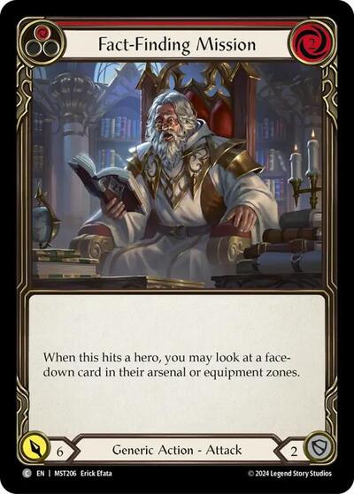 Fact Finding Mission Red (MST) #MST206 Common (Lightly Played) Part the Mistveil Flesh and Blood TCG: 2024