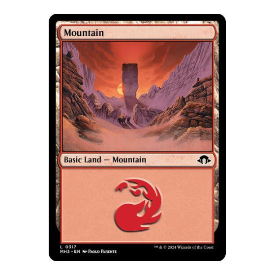 Mountain 0317 (MH3) #317 Land (Foil Lightly Played) Modern Horizons 3 Magic: The Gathering: 2024