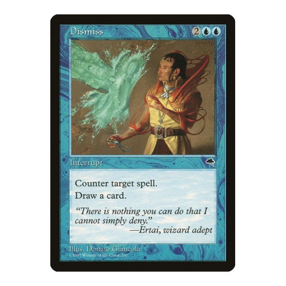 Dismiss (TMP) #58 Uncommon (Lightly Played) Tempest Magic: The Gathering: 1997