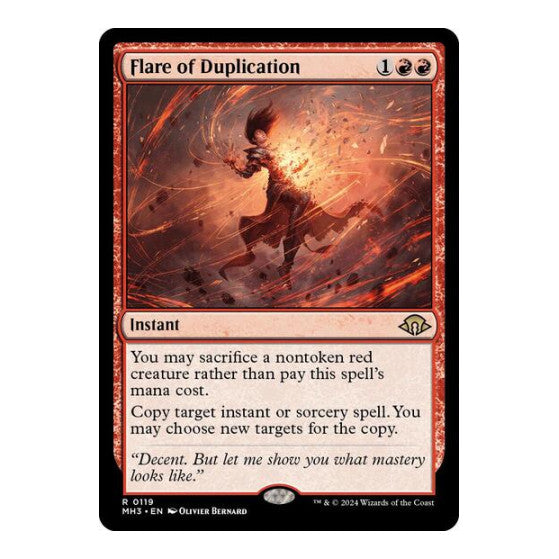 Flare of Duplication (MH3) #119 Rare (Near Mint) Modern Horizons 3 Magic: The Gathering: 2024