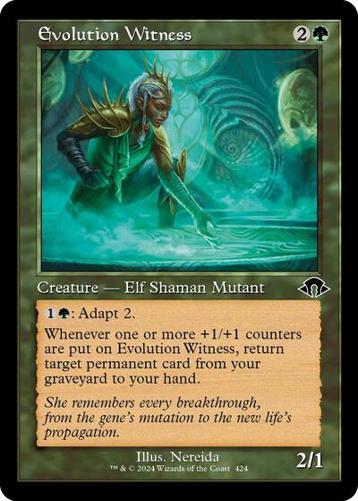 Evolution Witness Retro Frame (MH3) #424 Common (Foil Near Mint) Modern Horizons 3 Magic: The Gathering: 2024