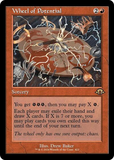Wheel of Potential Retro Frame (MH3) #422 Rare (Lightly Played) Modern Horizons 3 Magic: The Gathering: 2024