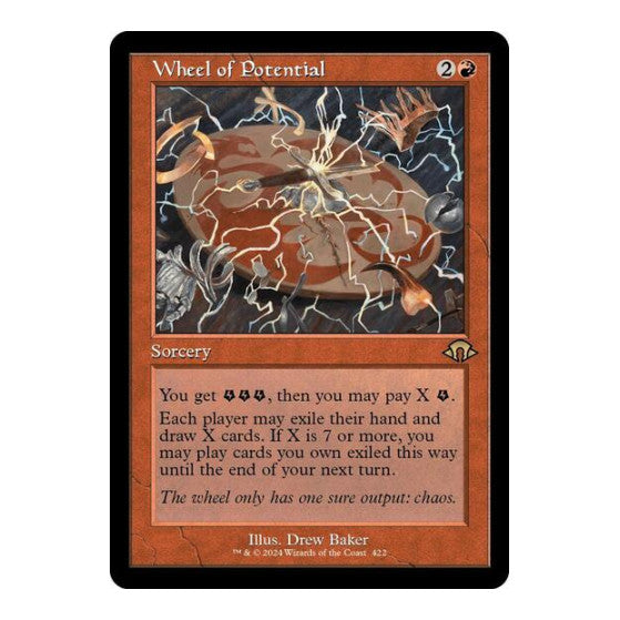 Wheel of Potential Retro Frame (MH3) #422 Rare (Lightly Played) Modern Horizons 3 Magic: The Gathering: 2024