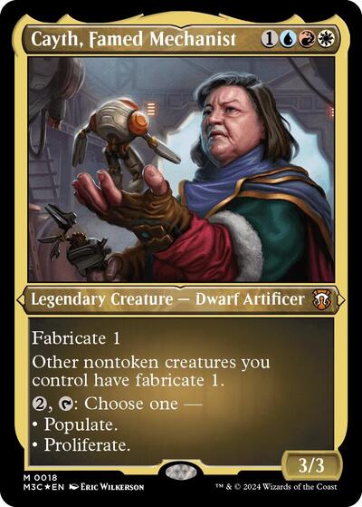 Cayth Famed Mechanist Foil Etched (M3C) #18 Mythic Rare (Foil Near Mint) Commander: Modern Horizons 3 Magic: The Gathering: 2024