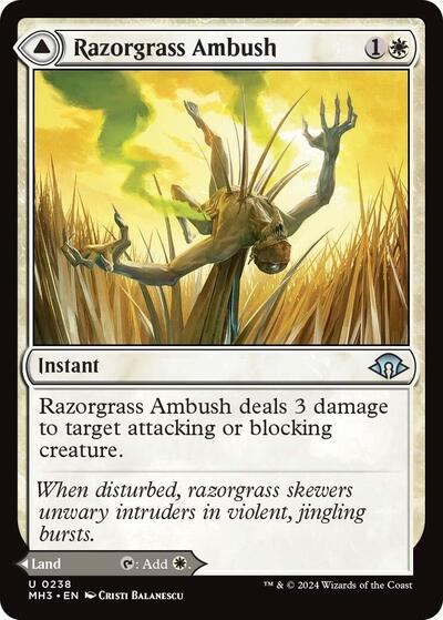 Razorgrass Ambush (MH3) #238 Uncommon (Foil Near Mint) Modern Horizons 3 Magic: The Gathering: 2024