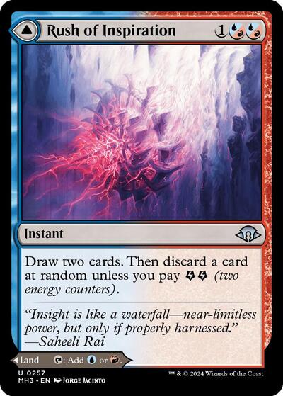 Rush of Inspiration (MH3) #257 Uncommon (Lightly Played) Modern Horizons 3 Magic: The Gathering: 2024