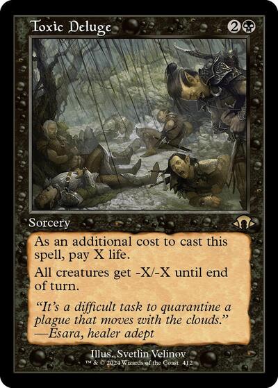 Toxic Deluge Retro Frame (MH3) #412 Rare (Near Mint) Modern Horizons 3 Magic: The Gathering: 2024