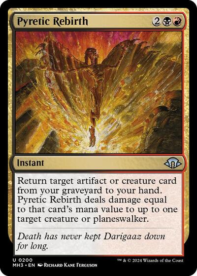Pyretic Rebirth (MH3) #200 Uncommon (Lightly Played) Modern Horizons 3 Magic: The Gathering: 2024