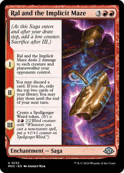 Ral and the Implicit Maze (MH3) #132 Uncommon (Lightly Played) Modern Horizons 3 Magic: The Gathering: 2024