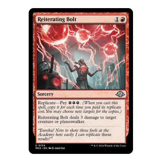 Reiterating Bolt (MH3) #134 Uncommon (Lightly Played) Modern Horizons 3 Magic: The Gathering: 2024