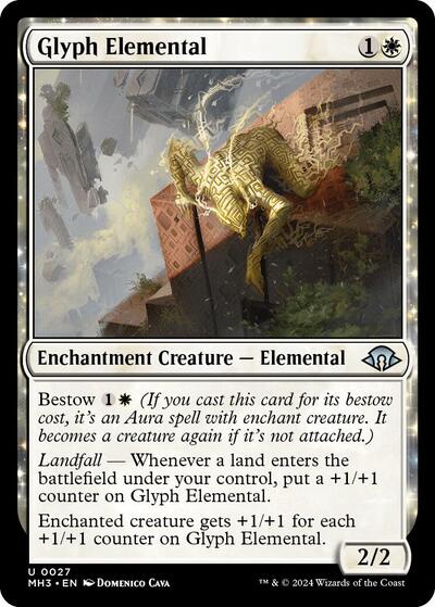 Glyph Elemental (MH3) #27 Uncommon (Lightly Played) Modern Horizons 3 Magic: The Gathering: 2024