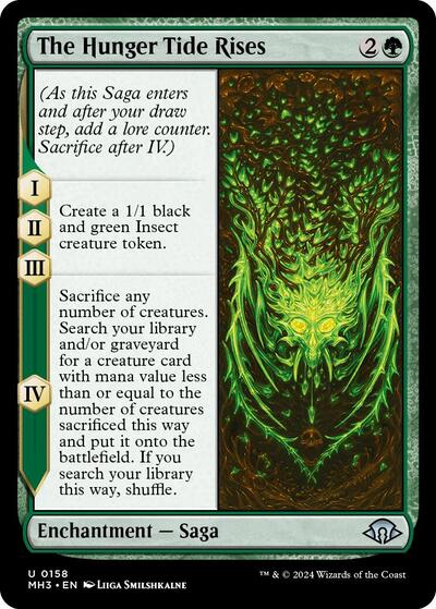 The Hunger Tide Rises (MH3) #158 Uncommon (Lightly Played) Modern Horizons 3 Magic: The Gathering: 2024