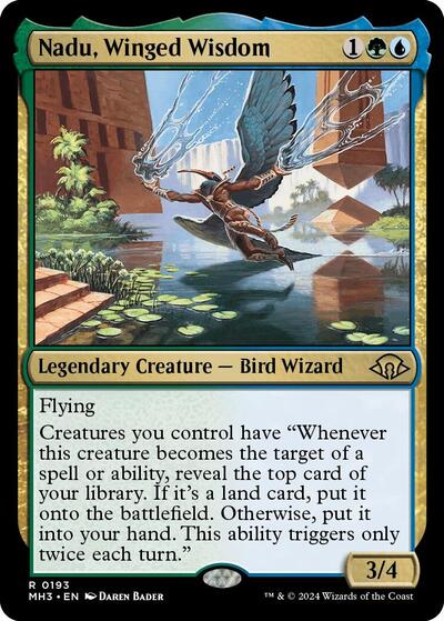 Nadu Winged Wisdom (MH3) #193 Rare (Lightly Played) Modern Horizons 3 Magic: The Gathering: 2024