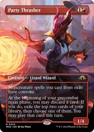 Party Thrasher Borderless (MH3) #334 Rare (Near Mint) Modern Horizons 3 Magic: The Gathering: 2024