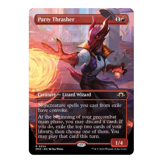 Party Thrasher Borderless (MH3) #334 Rare (Near Mint) Modern Horizons 3 Magic: The Gathering: 2024