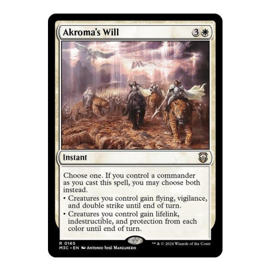 Akromas Will (M3C) #165 Rare (Near Mint) Commander: Modern Horizons 3 Magic: The Gathering: 2024