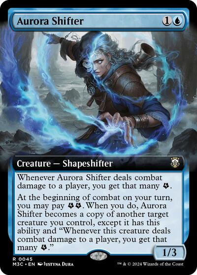Aurora Shifter Extended Art (M3C) #45 Rare (Lightly Played) Commander: Modern Horizons 3 Magic: The Gathering: 2024