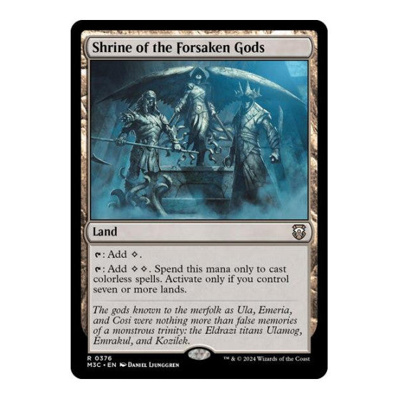 Shrine of the Forsaken Gods (M3C) #376 Rare (Lightly Played) Commander: Modern Horizons 3 Magic: The Gathering: 2024