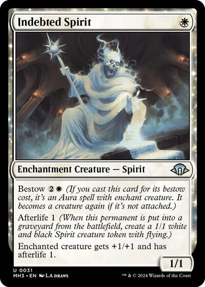 Indebted Spirit (MH3) #31 Uncommon (Lightly Played) Modern Horizons 3 Magic: The Gathering: 2024