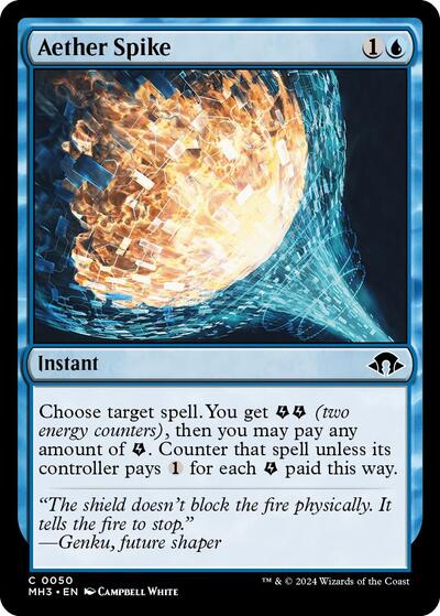 Aether Spike (MH3) #50 Common (Lightly Played) Modern Horizons 3 Magic: The Gathering: 2024