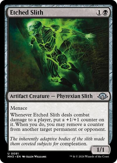 Etched Slith (MH3) #91 Uncommon (Lightly Played) Modern Horizons 3 Magic: The Gathering: 2024