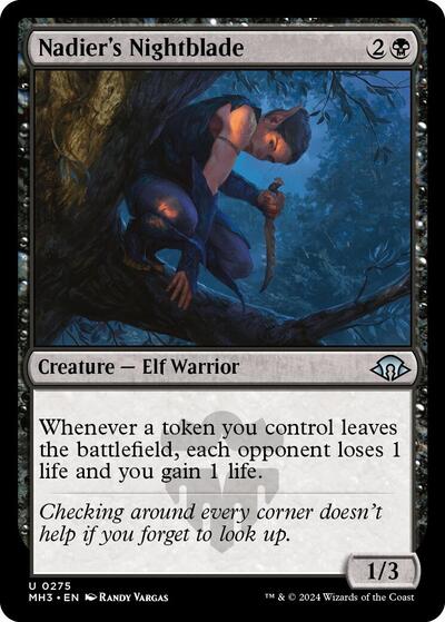 Nadiers Nightblade (MH3) #275 Uncommon (Lightly Played) Modern Horizons 3 Magic: The Gathering: 2024