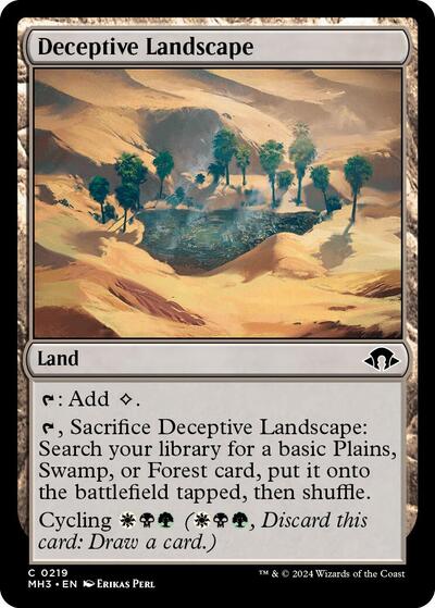 Deceptive Landscape (MH3) #219 Common Modern Horizons 3 Magic: The Gathering: 2024